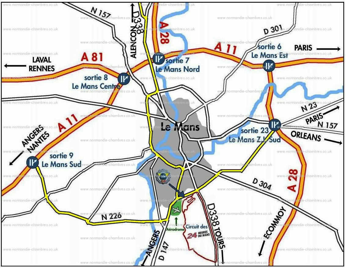 le mans circuit access plan