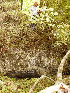 Cave where arms were hidden Garenne, cave