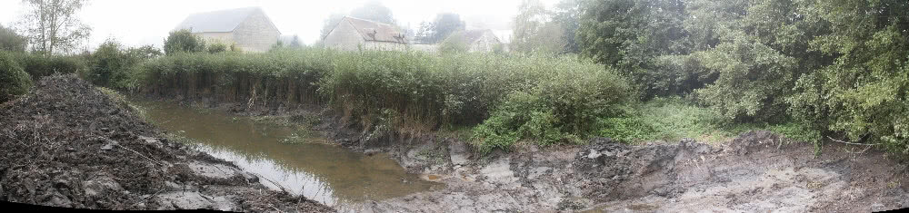 drainage trench