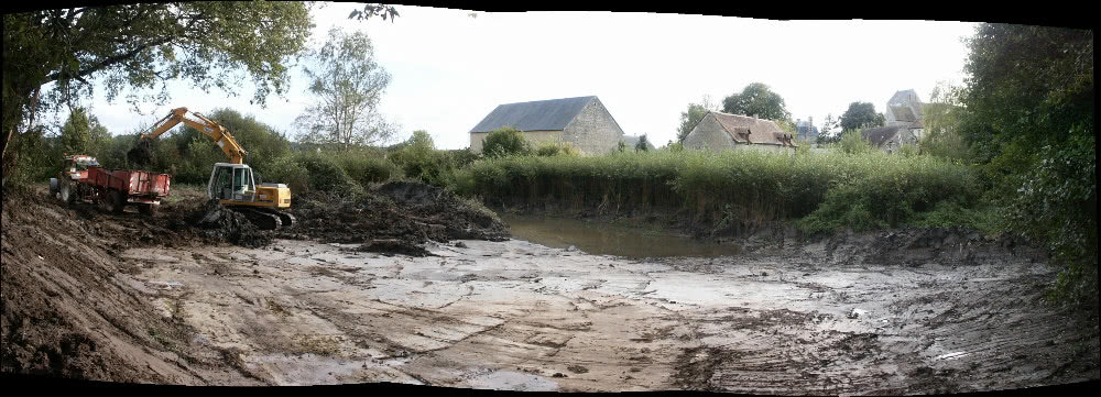 curage etang jour 1