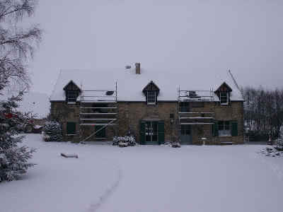 House in snow, March 2005